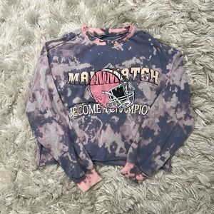 Bleached Football Crewneck